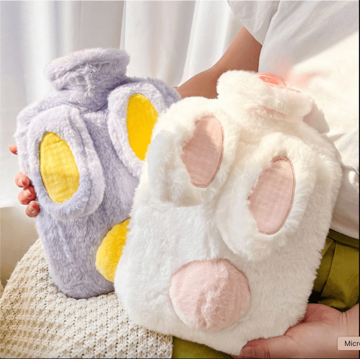 Cute Bunny Fur Hot Water Bag