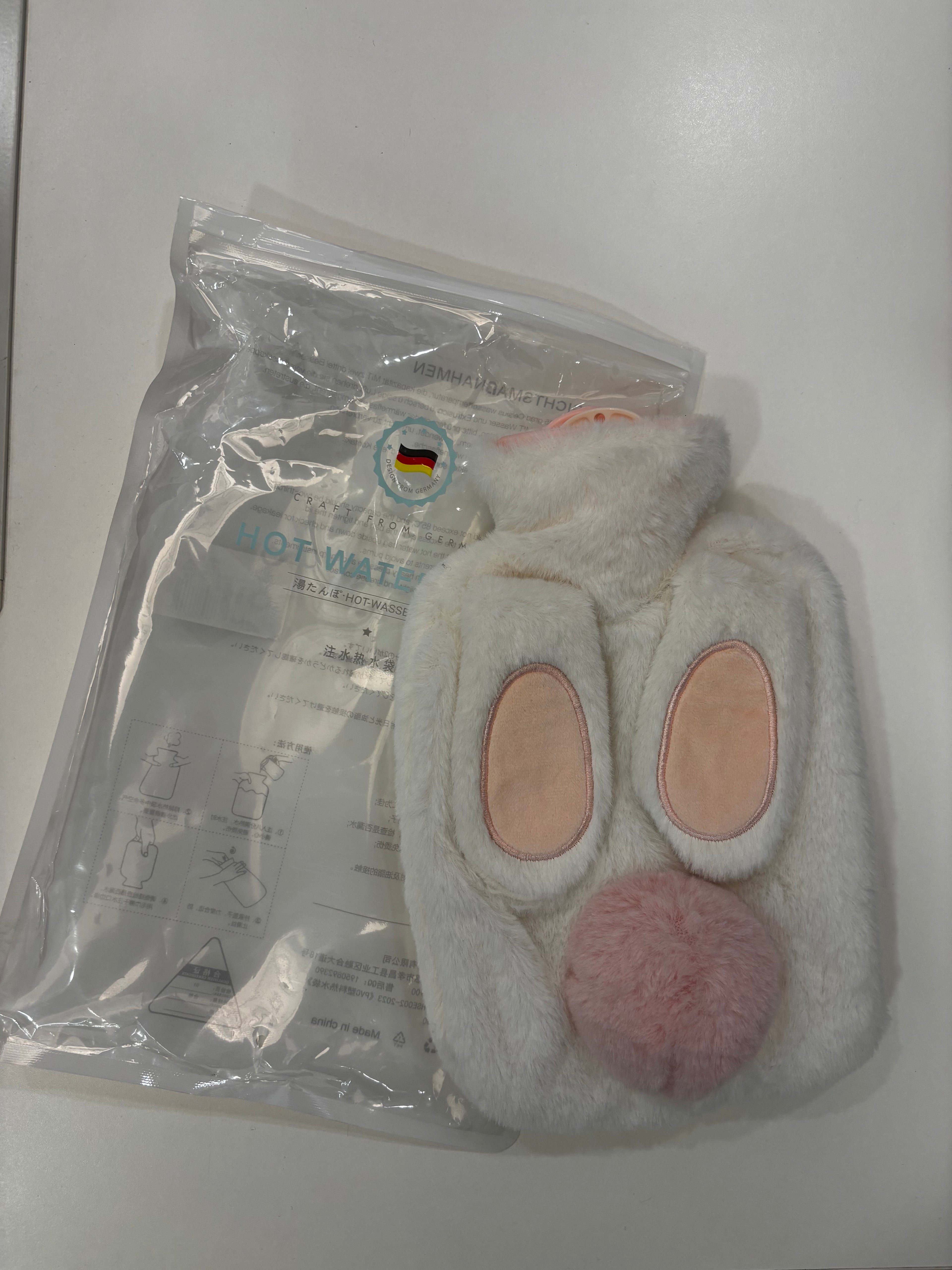 Cute Bunny Fur Hot Water Bag