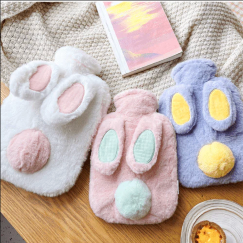 Cute Bunny Fur Hot Water Bag