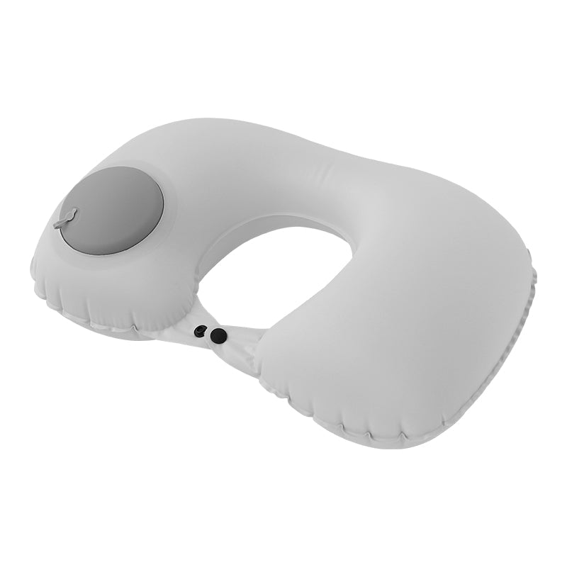 Ice Silk Inflatable U-shaped Pillow