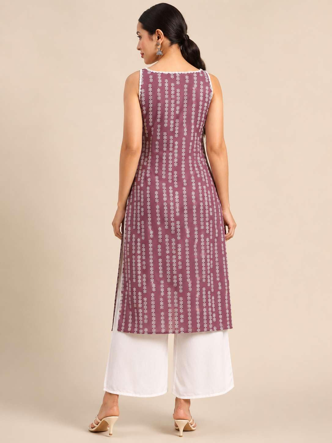 Women's Rayon Printed Straight Kurti With Pant Set