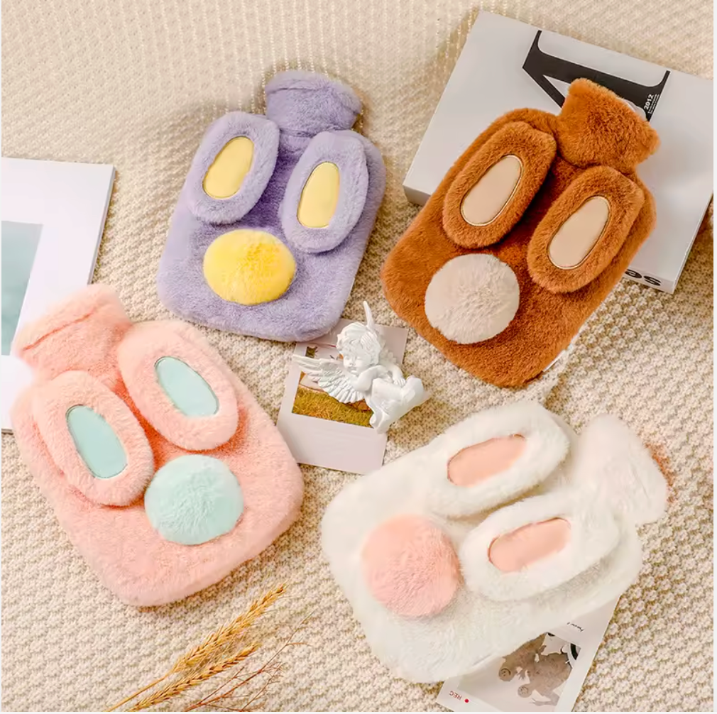 Cute Bunny Fur Hot Water Bag