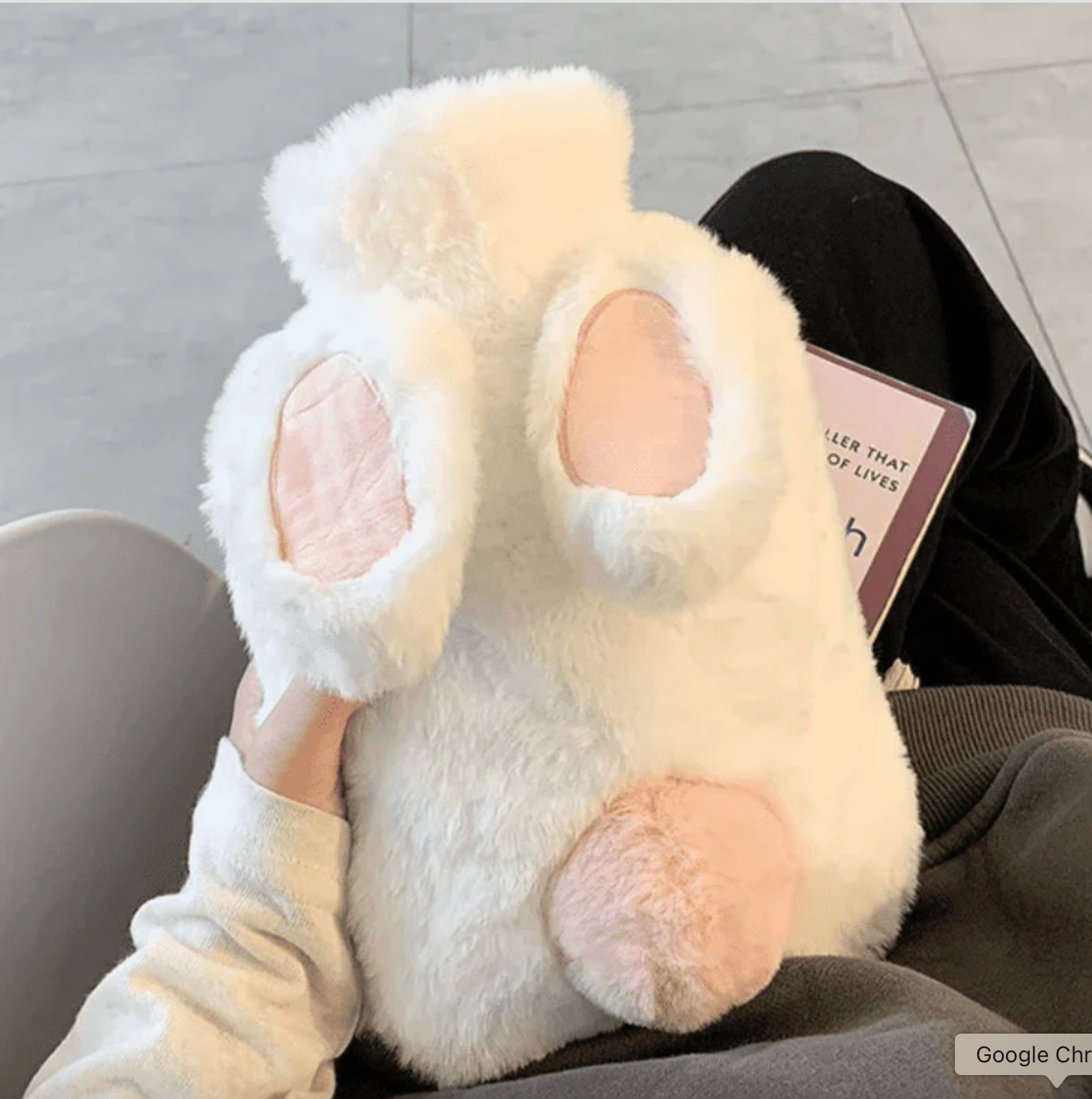 Cute Bunny Fur Hot Water Bag