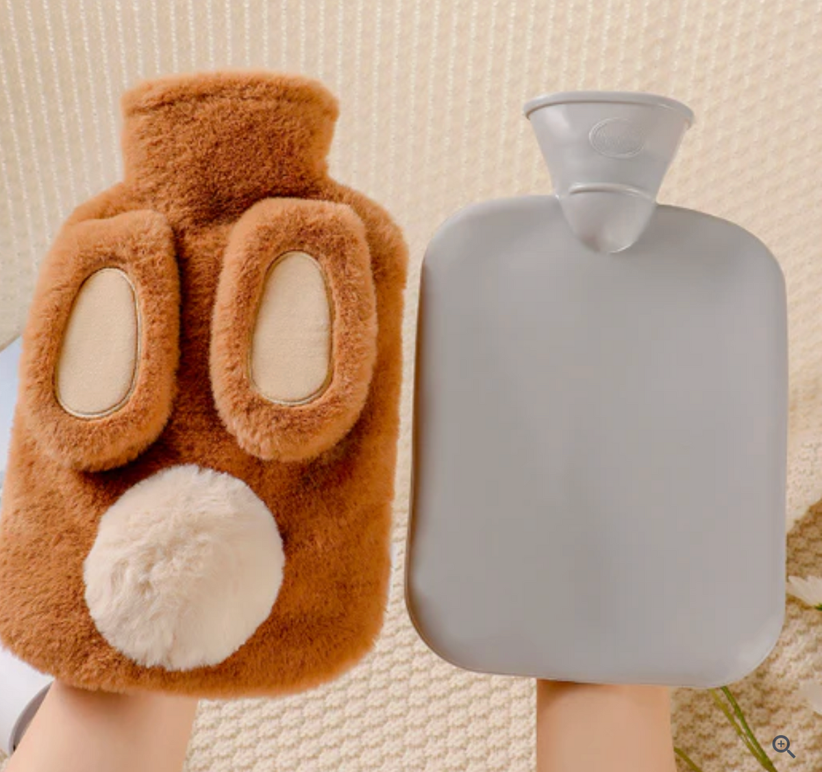 Cute Bunny Fur Hot Water Bag