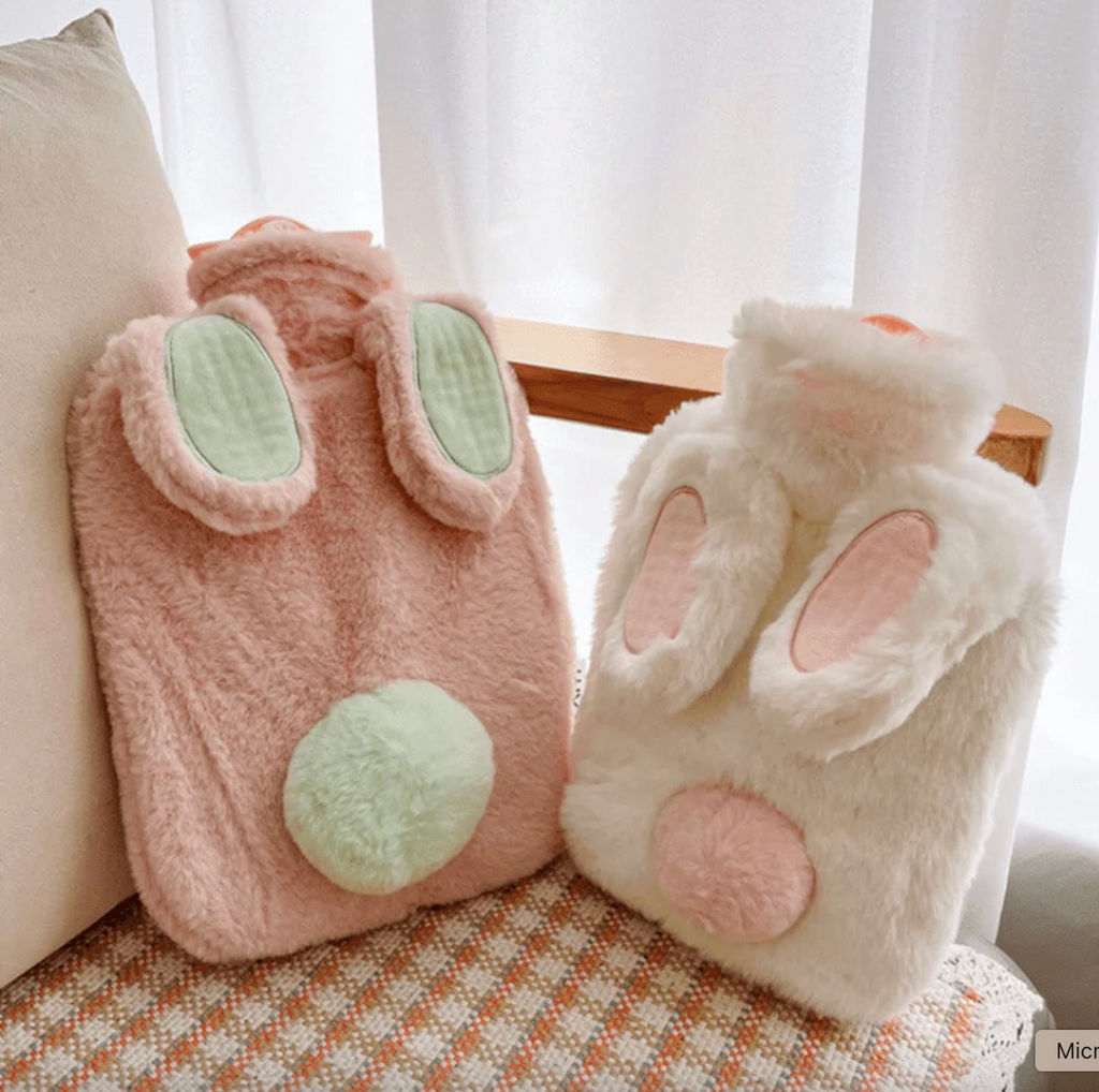 Cute Bunny Fur Hot Water Bag